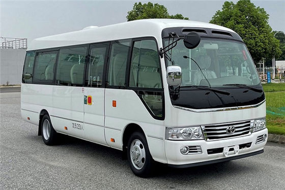 Toyota Coaster 17 chỗ xe buýt du lịch xe buýt tiếp tân xe buýt xăng lái sau 4 × 2 hộp số tay