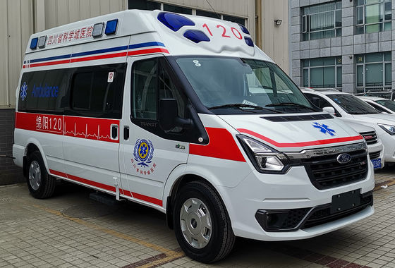 Giá tốt. Diesel 4×2 Ford mới xe cứu thương Bệnh viện khẩn cấp màu trắng trực tuyến