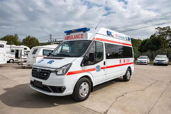 Ford Transit xe cứu thương khẩn cấp màu trắng 4 × 2 dầu diesel