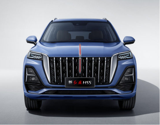 Blue Hongqi xe thể thao 185kw 5 chỗ ngồi xăng Hongqi Suv 4