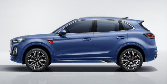 Blue Hongqi xe thể thao 185kw 5 chỗ ngồi xăng Hongqi Suv 2