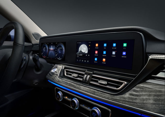 Blue Hongqi xe thể thao 185kw 5 chỗ ngồi xăng Hongqi Suv 8