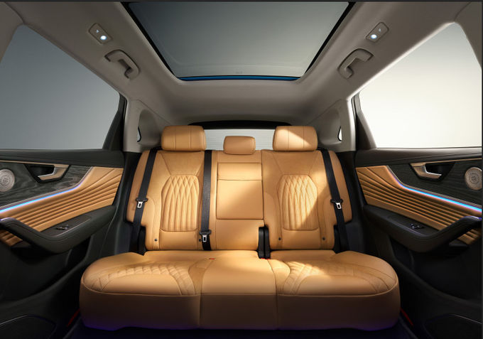 Blue Hongqi xe thể thao 185kw 5 chỗ ngồi xăng Hongqi Suv 7