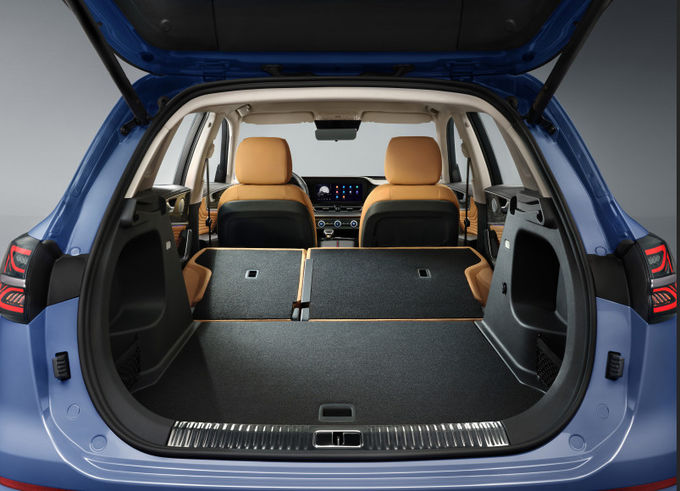 Blue Hongqi xe thể thao 185kw 5 chỗ ngồi xăng Hongqi Suv 6