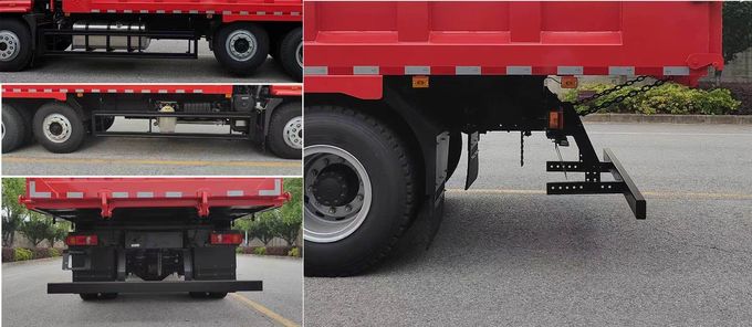 20 mét khối 3 trục Dump Truck Diesel 3 chỗ hộp số tay 6 × 4 3