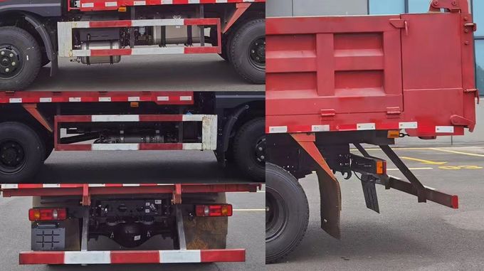 Dongfeng Diesel Dump Truck Hai bánh xe lái xe phía sau 4 × 2 hộp số thủ công 8 mét vuông 2