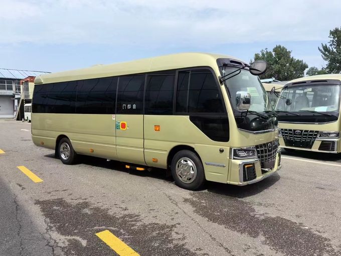 Toyota Coaster 16 chỗ xe buýt du lịch xe buýt tiếp tân kinh doanh xăng 4 × 2 hộp số thủ công 3